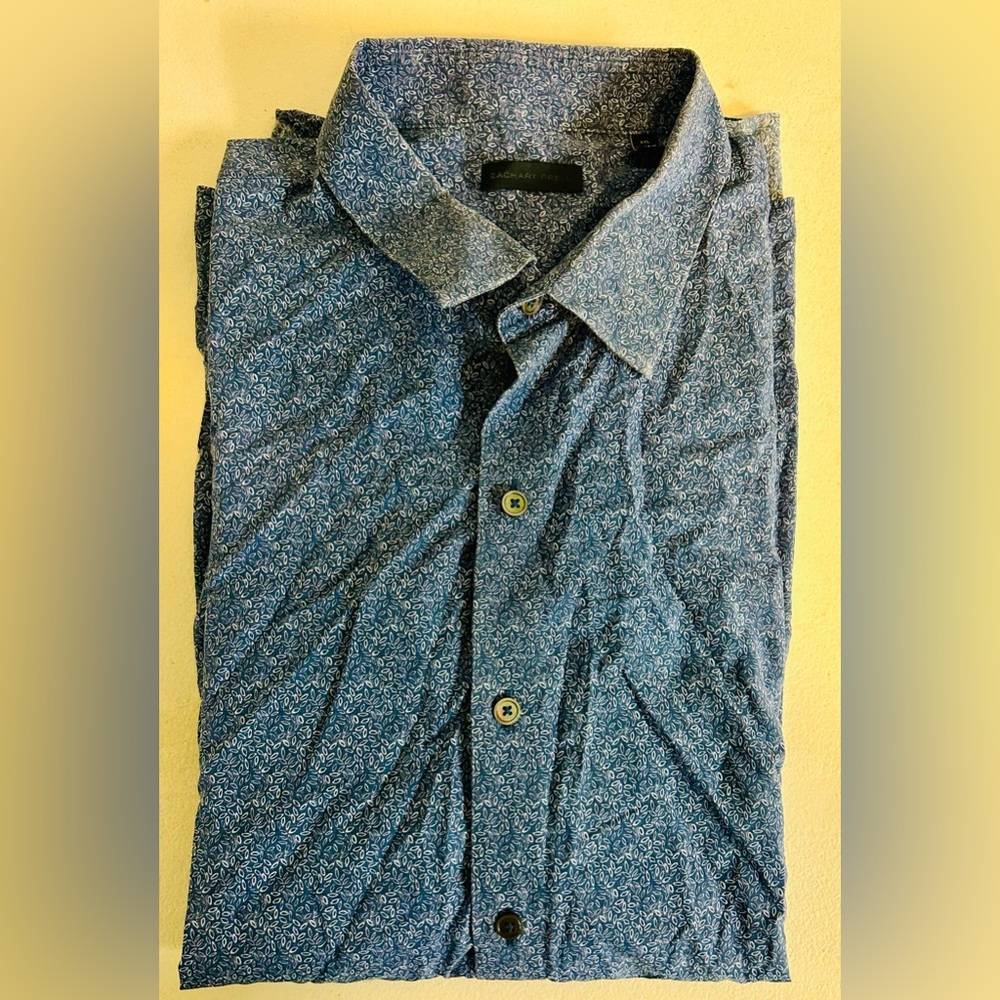 Zachary Prell 2XL Button Up Short Sleeve Shirt